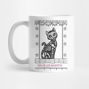 Dia De Los Muertos Cat Mug